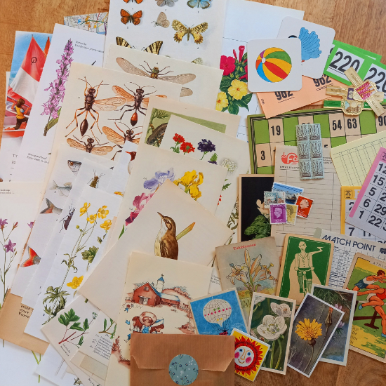 Afbeeldingen van Zomers Vintage Papierpakket